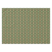 豪華ガーリーな高級金ゴールドエメラルドグリーンラインストーン テーブルクロス (正面(横))