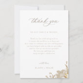 豪華ギルド庭園の結婚式披露宴テーブル サンキューカード (正面)