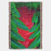 豪華ケツァル羽デザイン スローブランケット (正面縦)