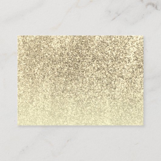 豪華ゴールドのカセットテープ 結婚式の歌リクエストカード エンクロージャーカード (裏面)