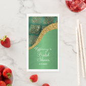 豪華ゴールドグリッターグリーン金属製ウェディング (インサイチュ)