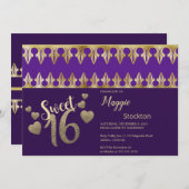 豪華ゴールド スイート16 招待状 (正面/裏面)