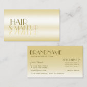 豪華シルキーゴールデンきらめくと鏡文字 名刺