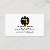 豪華スタイリッシュなメタリック波画家 名刺 (裏面)