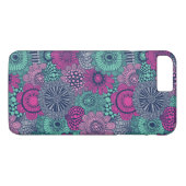 豪華スタイリッシュな花の明るい模様 Case-Mate iPhoneケース (裏面(横))