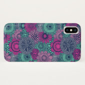 豪華スタイリッシュな花の明るい模様 Case-Mate iPhoneケース (裏面(横))