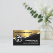 豪華スタイリッシュな金属曲線波手利師 名刺 (スタンド正面)