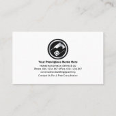 豪華スタイリッシュな金属曲線波手利師 名刺 (裏面)