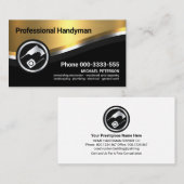 豪華スタイリッシュな金属曲線波手利師 名刺 (正面/裏面)