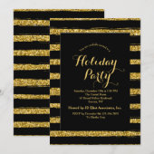 豪華ストライプ招待状 招待状 (正面/裏面)