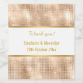 豪華スパークリングワイン ゴールド カスタム ワインラベル (シングルラベル)