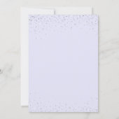 豪華スパークルゴールド ライラック プリンセスドレス キンセアニエラ 招待状 (裏面)