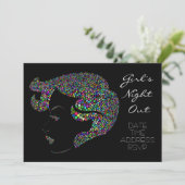 豪華ネオン女子会パーティー 招待状 (スタンド正面)