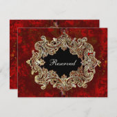 豪華パーティテーブル席札 招待状 (正面/裏面)