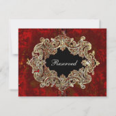 豪華パーティーテーブル席札 招待状 (裏面)