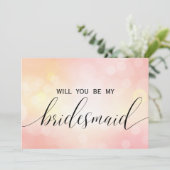 豪華ピンクグリッター  私の花嫁になってくれますか 招待状 (スタンド正面)