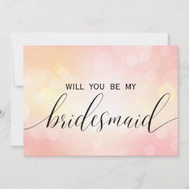 豪華ピンクグリッター  私の花嫁になってくれますか 招待状