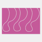 豪華ピンクパールホワイトパール ブライダルシャワー ラッピングペーパーシート (正面2)