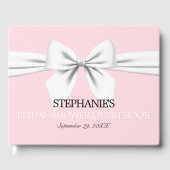 豪華ピンク ティファニー テーマ ブライダル シャワー ゲストブック (正面)