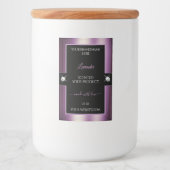 豪華ブラックパープルシャイニーブリリアントプロダクトラベル フードラベル (正面)