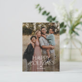 豪華ミックスハッピーホリデーズフォトカードポストカード シーズンポストカード (スタンド正面)