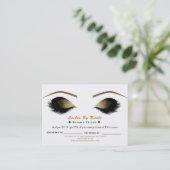 豪華メイク アイラッシュ 紹介プログラム アフターケア 紹介カード (スタンド正面)