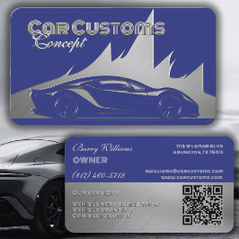 豪華モダンなコバルト銀の彫刻 – スタイル車 名刺