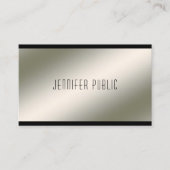 豪華モダンなプロフェッショナルテンプレートエレガント 名刺 (正面)