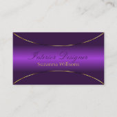 豪華王室のな紫(金ゴールド縁ど) 名刺 (正面)