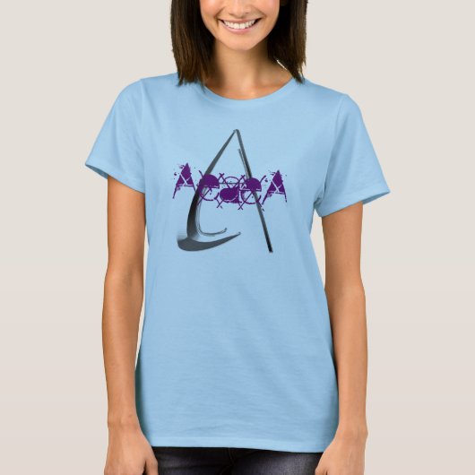 豪華白い背景、AeaeA Tシャツ (正面)