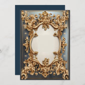 豪華絢爛なバロック様式 招待状 (正面/裏面)