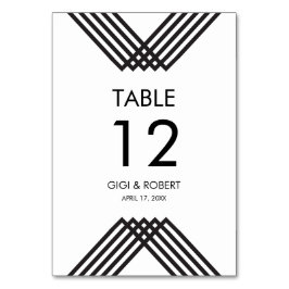 豪華縞で飾ります テーブルナンバー