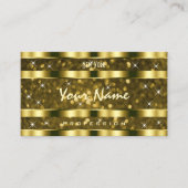 豪華金ゴールドグリッタールミニスターズゴールデンデコール 名刺 (正面)