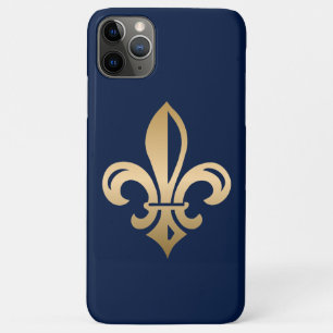 豪華金ゴールド(紋章の)フラ・ダ・リ海軍 iPhone 11 PRO MAXケース