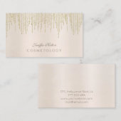 豪華魅力的で優しく光沢のある明るい眩しい輝き 名刺 (正面/裏面)