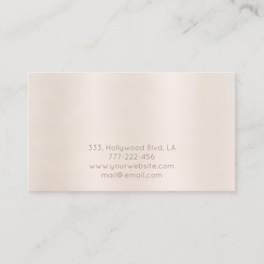 豪華魅力的で優しく光沢のある明るい眩しい輝き 名刺 (裏面)