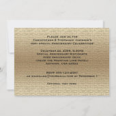 豪華50周年結婚記念日写真招待状 招待状 (裏面)