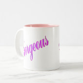 豪華 ツートーンマグカップ (正面左)