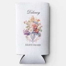 豪華 ヴィンテージ フラワー ブライズメイド 提案 ギフト スリム缶クーラー