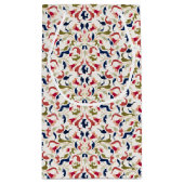 豪華 芸術的 ボタニカル フローラル ペイズリー ウェディング スモールペーパーバッグ (裏面)