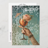 *～* 豪華 A101 カクテル フォト 3  ブライズパーティ 招待状 (正面/裏面)