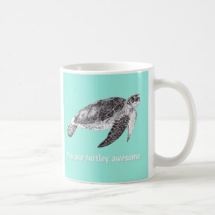 "豪華Turtleyの素晴らしい"カメのマグです コーヒーマグカップ