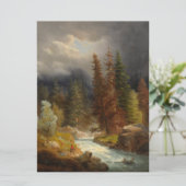 豪雨な川のそばのハイカー カード (スタンド正面)