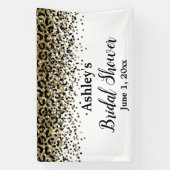 豹のプリンセスシャワー フォトブース プロップ フォトブース 横断幕 (縦)