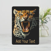 豹の攻撃的な咆哮の頭 招待状 (スタンド正面)