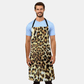 豹の皮のシームレスパターン設計 エプロン (着用した状態)