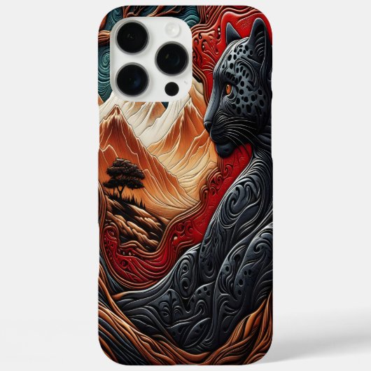豹の見守り: 自然の美 Case-Mate iPhoneケース (裏面)
