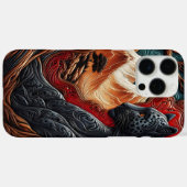 豹の見守り: 自然の美 Case-Mate iPhoneケース (裏面 (横))