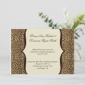 豹柄とスクロール 結婚式後 招待状 (スタンド正面)