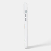 豹柄のクリスマスツリーのカスタムネーム iPhoneケース (左側面)